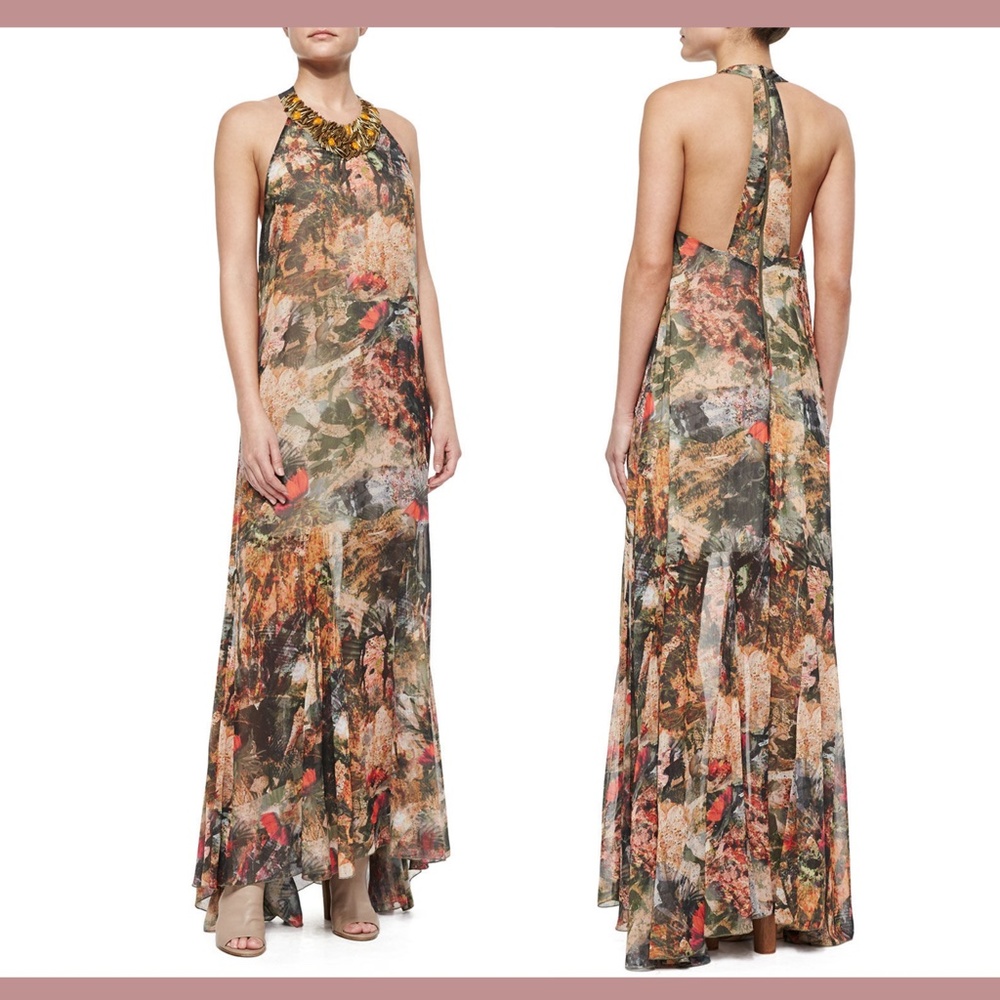 NEW‎ $698 alice + olivia [ Small ] Shona Jungle Embellished Trapeze Dress - Picture 5 of 11